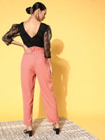 Women Solid Pink Jumpsuits & Sets