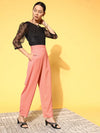 Women Solid Pink Jumpsuits & Sets