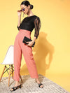 Women Solid Pink Jumpsuits & Sets