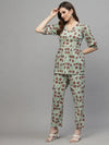 Women's Floral Printed Cotton Co-Ords set