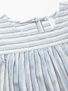 Women's Self Woven Striped Cotton Blend Top and Pant Set