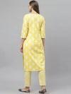 Women's Floral Print Rayon Straight Kurta Pant Set-KPLOGUSMUSTRD-S