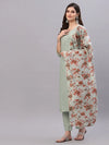 Women's Solid Rayon Straight Kurta Pant Dupatta Set-KPDMOREAGRO-S