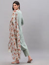 Women's Solid Rayon Straight Kurta Pant Dupatta Set-KPDMOREAGRO-S