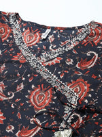 Kalamkari Printed Cotton Anarkali Kurta