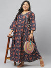 Kalamkari Printed Cotton Anarkali Kurta