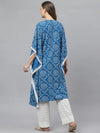 Women's Bandhani Print Rayon Kaftan Kurta