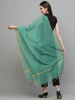 Women's Self Design Chanderi Dupatta Ress