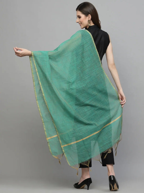 Women's Self Design Chanderi Dupatta Ress