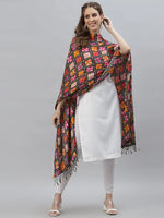 Women's Printed Silk Blend Dupatta