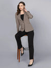 PowerSutra Stretch Notch collar blazer- Grey