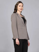 PowerSutra Stretch Notch collar blazer- Grey