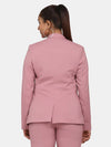 PowerSutra Single Button Stretch Blazer for Women- Pink