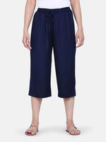 PowerSutra Rayon Culottes - Navy Blue