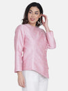 Dupion Pant Suit - White and Pink