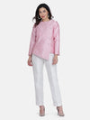 Dupion Pant Suit - White and Pink