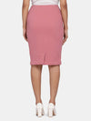 PowerSutra Pink Stretch Pencil Skirt