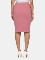 PowerSutra Pink Stretch Pencil Skirt