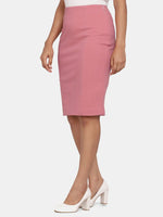 PowerSutra Pink Stretch Pencil Skirt