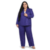 Double Breast Pant Suit - Royal Blue