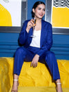 Double Breast Pant Suit - Royal Blue