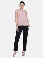 French Crepe Top - Blush Pink