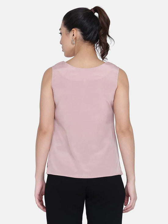 French Crepe Top - Blush Pink