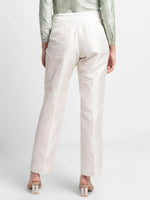 Dupioni Trouser - Creamy White