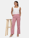 Poly Crepe Pink Trousers- Women’s Office Wear