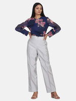 Dupioni Silk Trousers - Silver