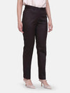 Poly Cotton Trouser - Chocolate Brown