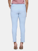 Women’s Slim Fit Trousers - Sky Blue