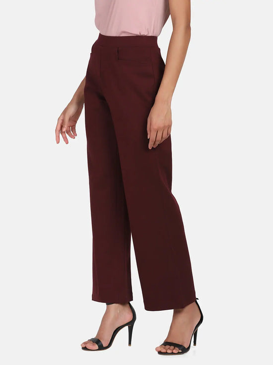 Wide Bottom Stretch Pants