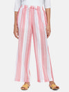 Striped Cotton Pyjama - Peach