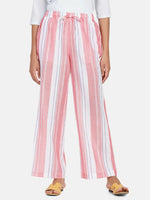 Striped Cotton Pyjama - Peach