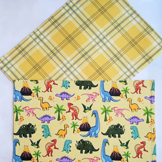 Dinosaur Placemats 35Cm X 45Cm Set Of 2