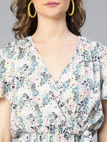 Nobled Floral Print Elasticated Women Dress