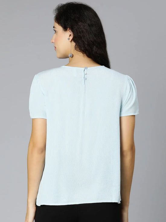 Bleed Blue Short Sleeve Women Top