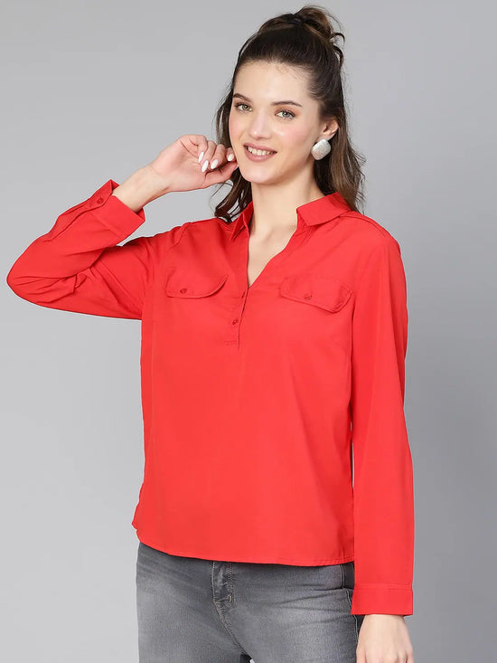 Rated Red Women Casual Top