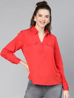 Rated Red Women Casual Top