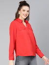 Rated Red Women Casual Top