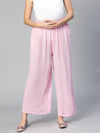 Solite Light Pink Elasticated Women Maternity Pant