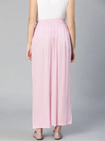 Solite Light Pink Elasticated Women Maternity Pant