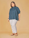 Curvy Lane Ladies Short Top-CL-DW-007-L