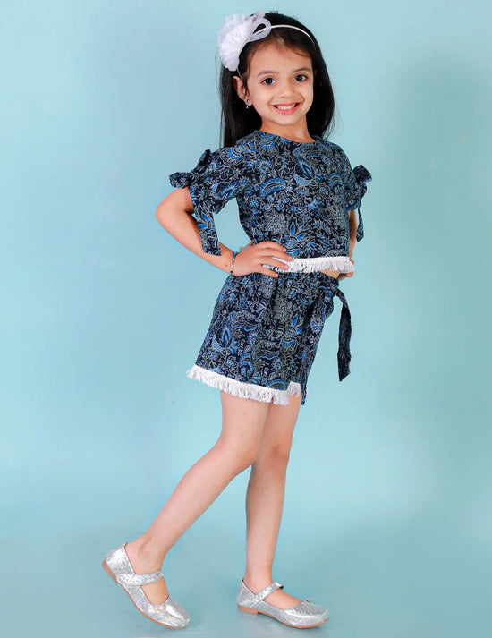 Lil Drama Casual & Comfortable Girls Top With Shorts Set