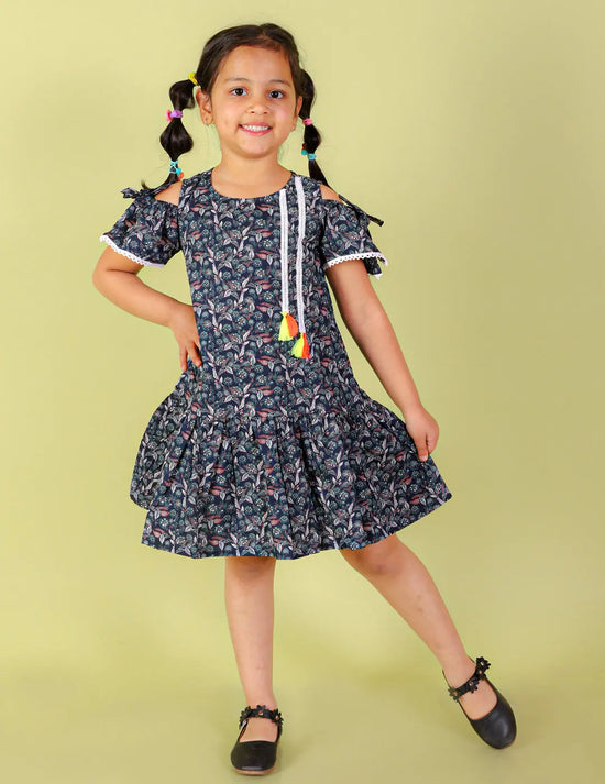 Lil Drama Comfortable Girls Dress-CCW-DRS-1040NEW-18M