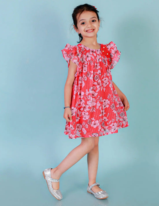 Lil Drama Comfortable Girls Dress-CCW-DRS-1064NEW-18M