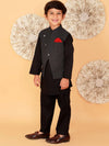 Lil Drama Boys Kurta Pyjama With Jacket Set-CE-BKPJ-4031-3Y