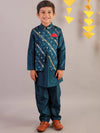 Lil Drama Boys Kurta Pyjama With Jacket Set-CE-BKPJ-4026-3Y