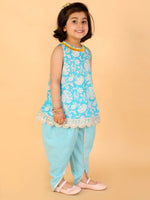 Lil Drama Girls Kurta Dhoti Set-CE-KD-3085-18M